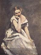 Jean Baptiste Camille  Corot La melancolie (mk11) Spain oil painting artist